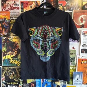 Black Graphic Tiger T-Shirt
